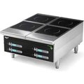 Vollrath Co VollrathÂ Cayenne Heavy-Duty Induction Hot Plate, , Four-Hob Digital, 24"X13-5/8"X30" 924HIDC